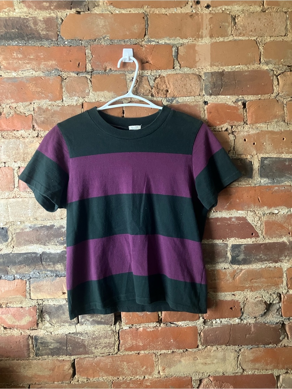 John Galt Green and Purple Short Sleeve Tee
